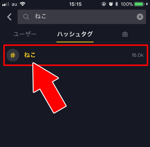 ハッシュタグや曲などの検索から視聴する-動画を見る|TikTok(ティックトック)とは?初めてのTikTokを楽しむ使い方まとめ