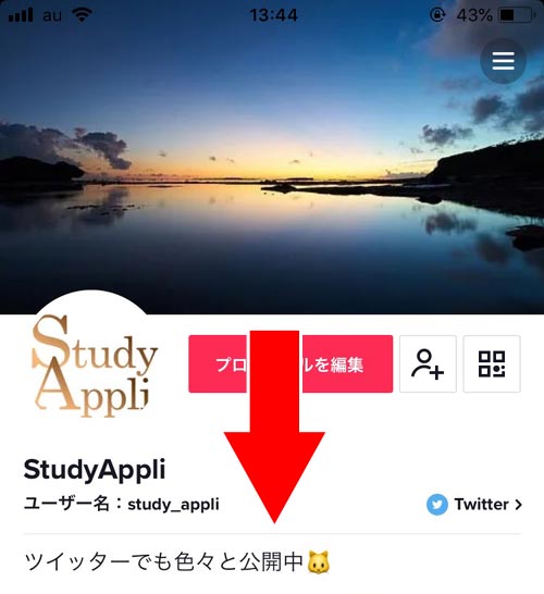 カバー画像設定時の表示範囲外も見える|TikTokでカバー画像の変更方法!使いやすいカバー画像サイズも調査しました