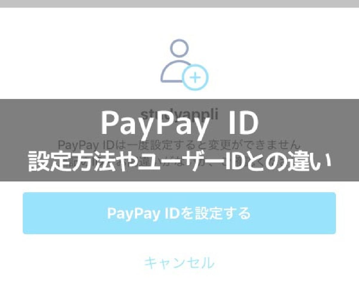 Paypay Idとは ユーザーidとの違いや設定方法をまとめて解説します Studyappli