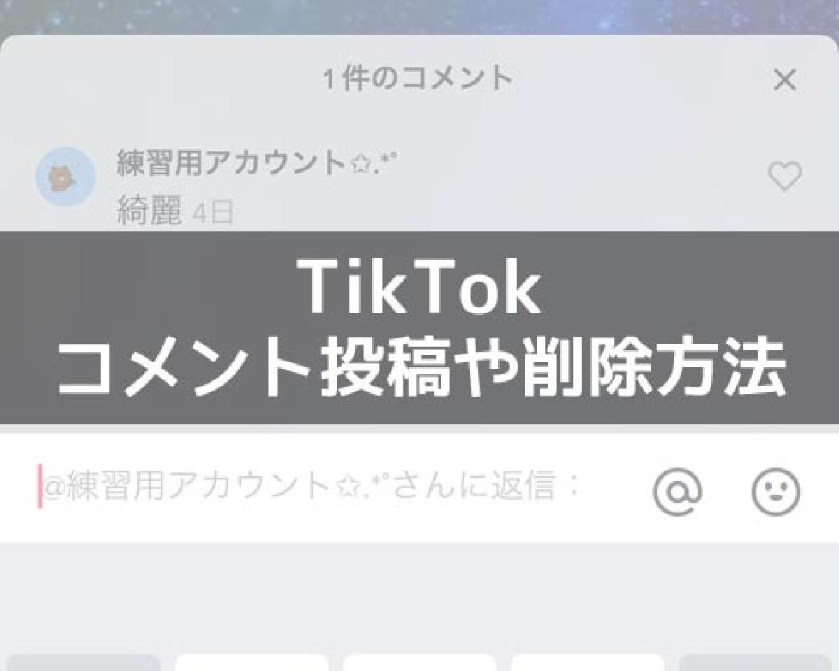 Tiktokでコメント投稿や削除方法 迷惑コメントの対処方法もまとめました Studyappli